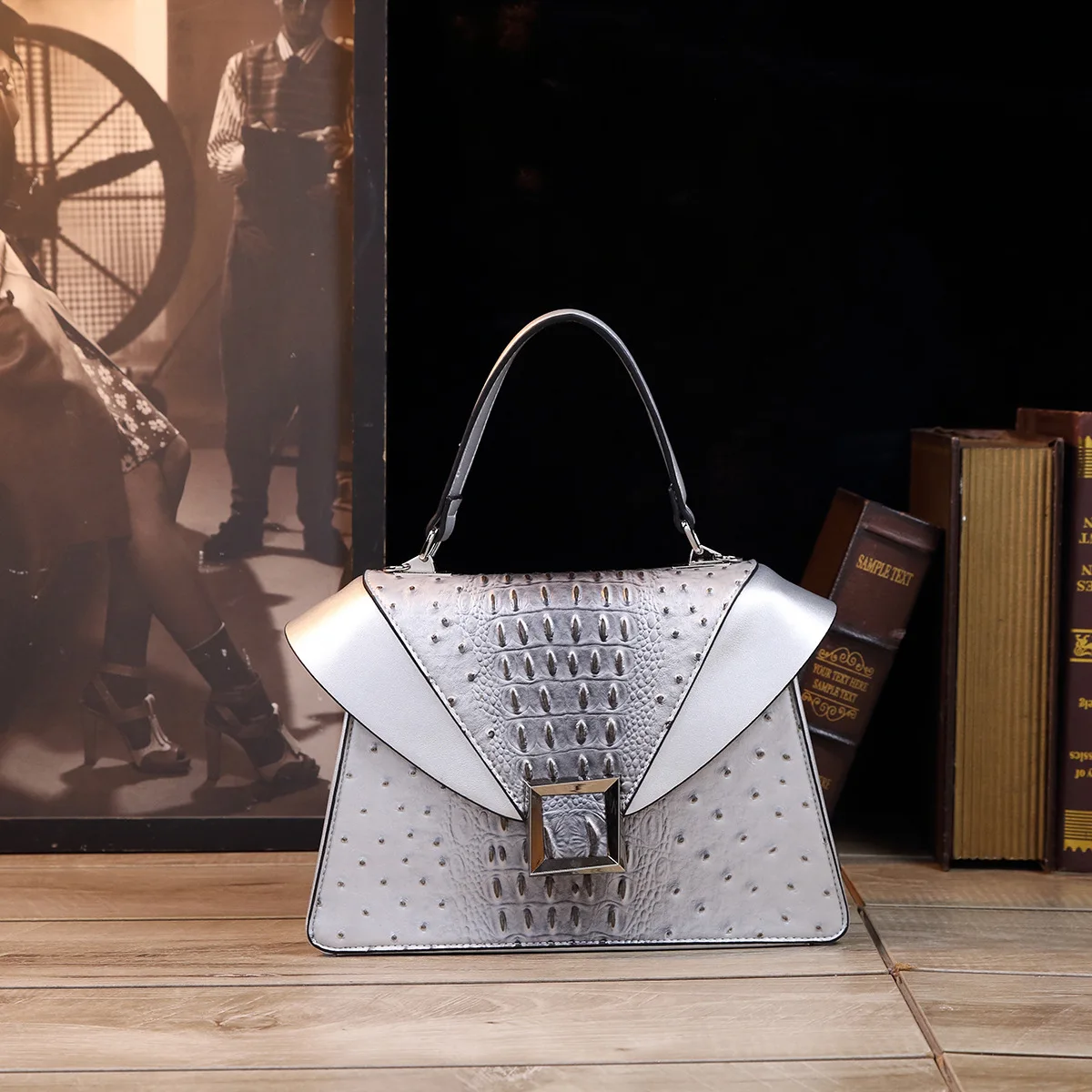Designer Marke High-end Neue Leder Farbe Handtasche Mode Flip Schulter Tasche Straße Beliebte Umhängetaschen für Frauen – Detail 3