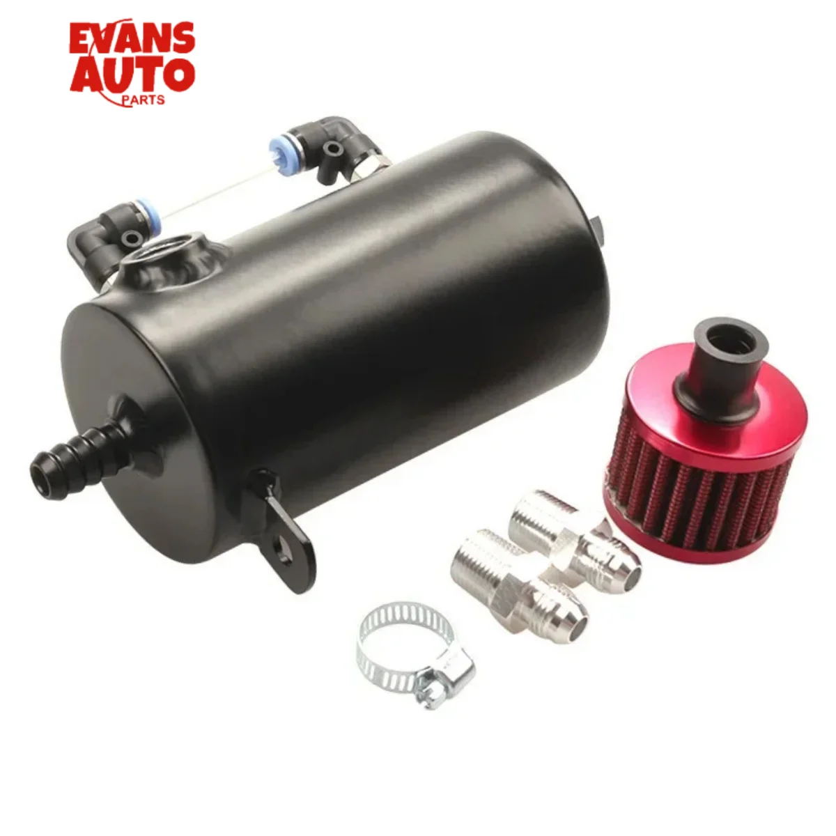 

Universal 0.5L Aluminum Car Oil Catch Tank Can Reservoir Breather Air Filter