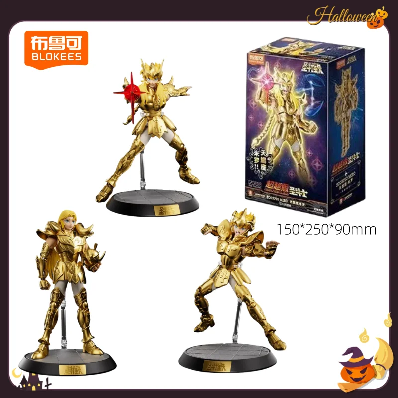 

BLOKEE Saint Seiya Building Block People Beyond Gold Saints Assembled Toys Scorpio Aries Leo Model Ornaments Holiday Gifts