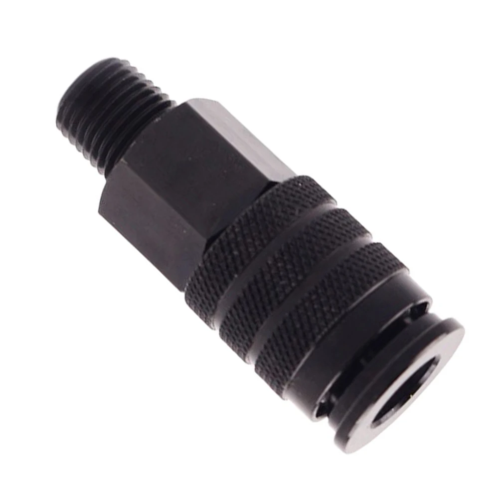 High-Strength Metal 1/4 NPT Pneumatic Coupler with Internal Thread Configuration for Direct Mounting on Air Equipment