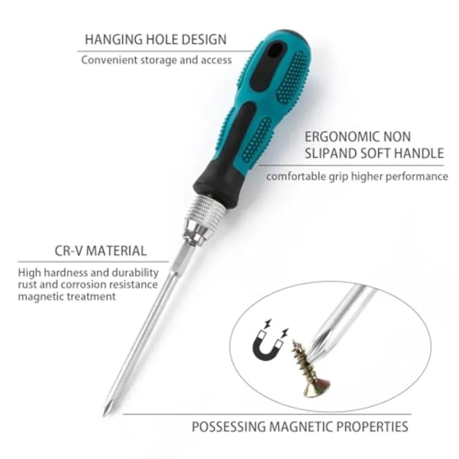 ไขควง 8 อิน 1 ชุดไขควงมืออาชีพอเนกประสงค์พร้อมหัวไขควงที่มีความแม่นยำสำหรับการซ่อมแซมบ้าน การบำรุงรักษาอุปกรณ์อิเล็กทรอนิกส์และ