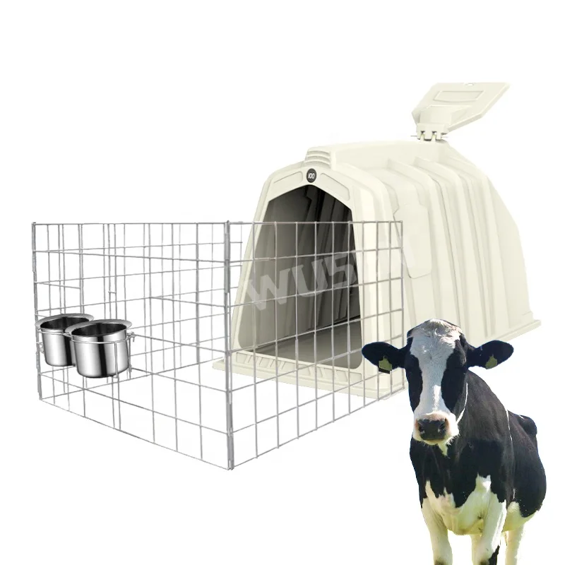 New Calf Housing / Hutches / Pens / Box-Polyethylene 45kg Multiple Air Intakes & Reinforcing Ribs