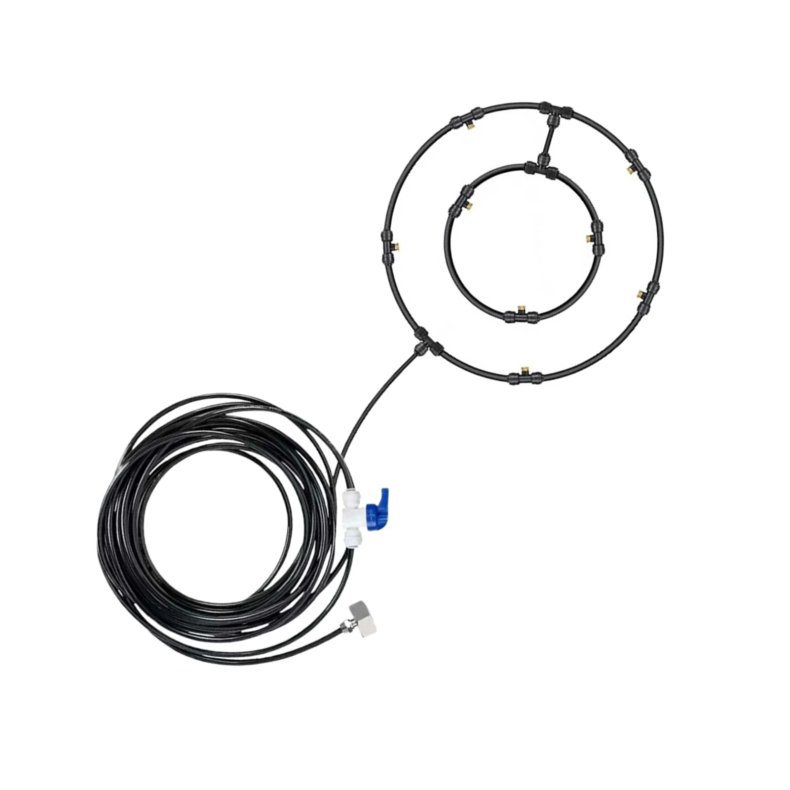 

Оставайтесь прохладными и освеженными с помощью системы охлаждения с вентилятором и функцией распыления, не подверженной ржавчине, с комплектом для вентиляции и распыления.