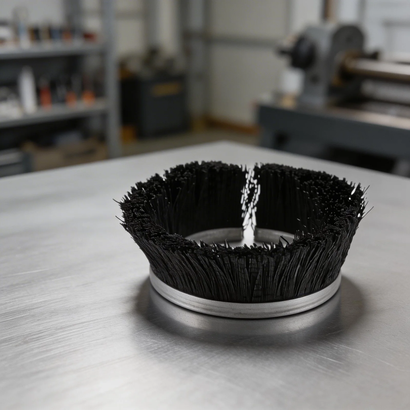 Sandblasting Rubber Brush Essential Tool for Food Processing Metal Polishing and Glass Manufacturing Applications