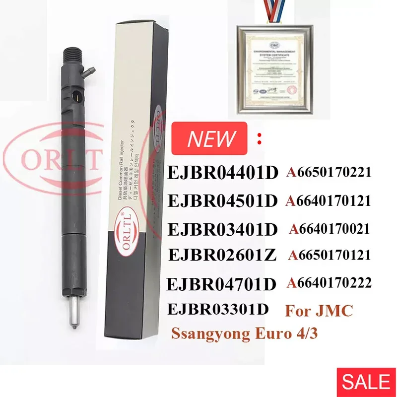 

New Diesel Injector EJBR04401D EJBR04501D EJBR03401D EJBR04601D EJBR02601Z EJBR04701D EJBR03301D for SSANGYONG JMC Euro 3/4