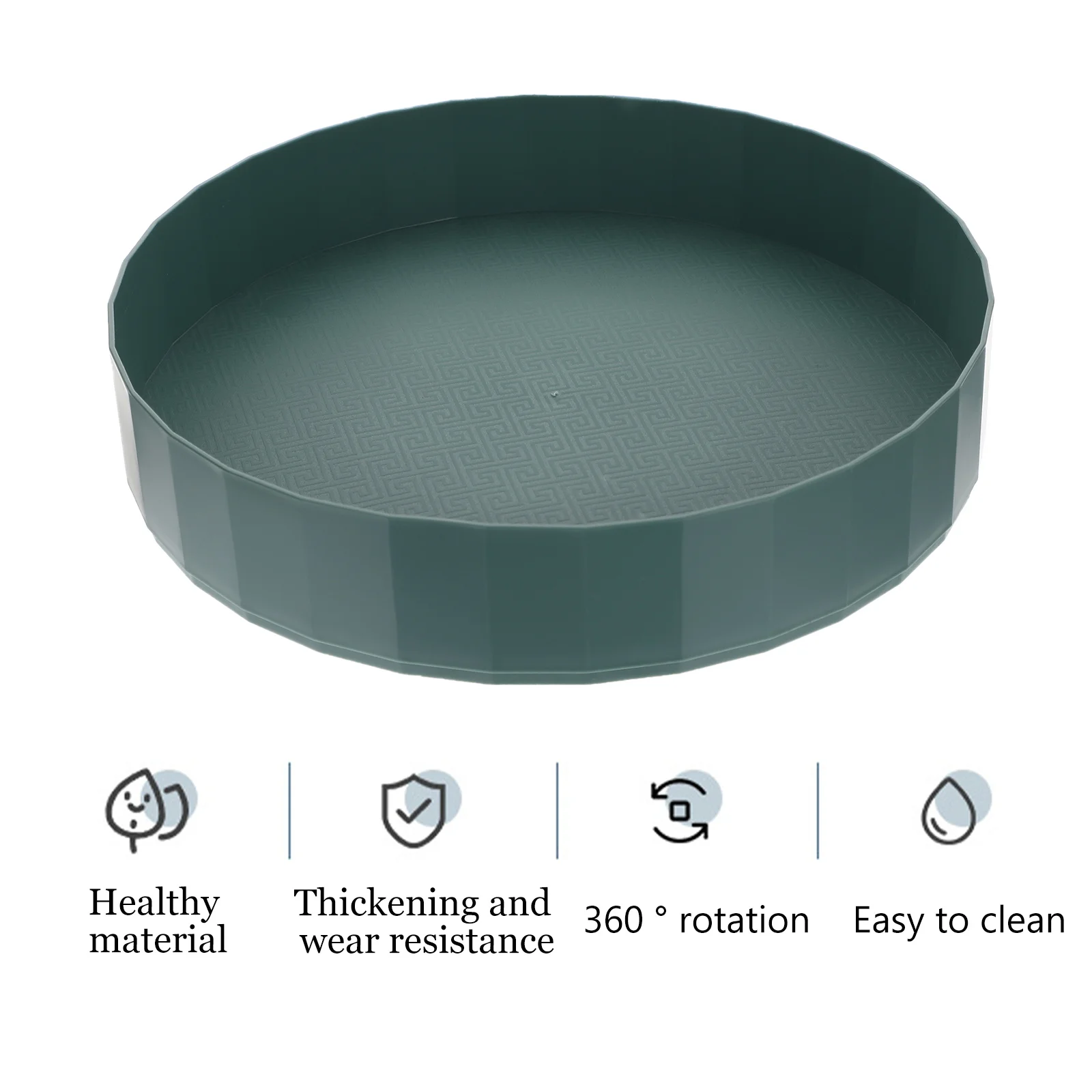 

Seasoning Tray Rotating Storage Rack For Kitchen 360° Turntable Spice Organizer Monolayer Shelf Plastic Seasoning Holder