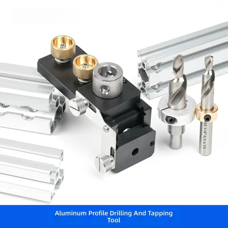 Aluminum Profile Tapping Punching Auxiliary Device Perforated Countersunk Tap Manual Tool for 20 30 40 Series Aluminum