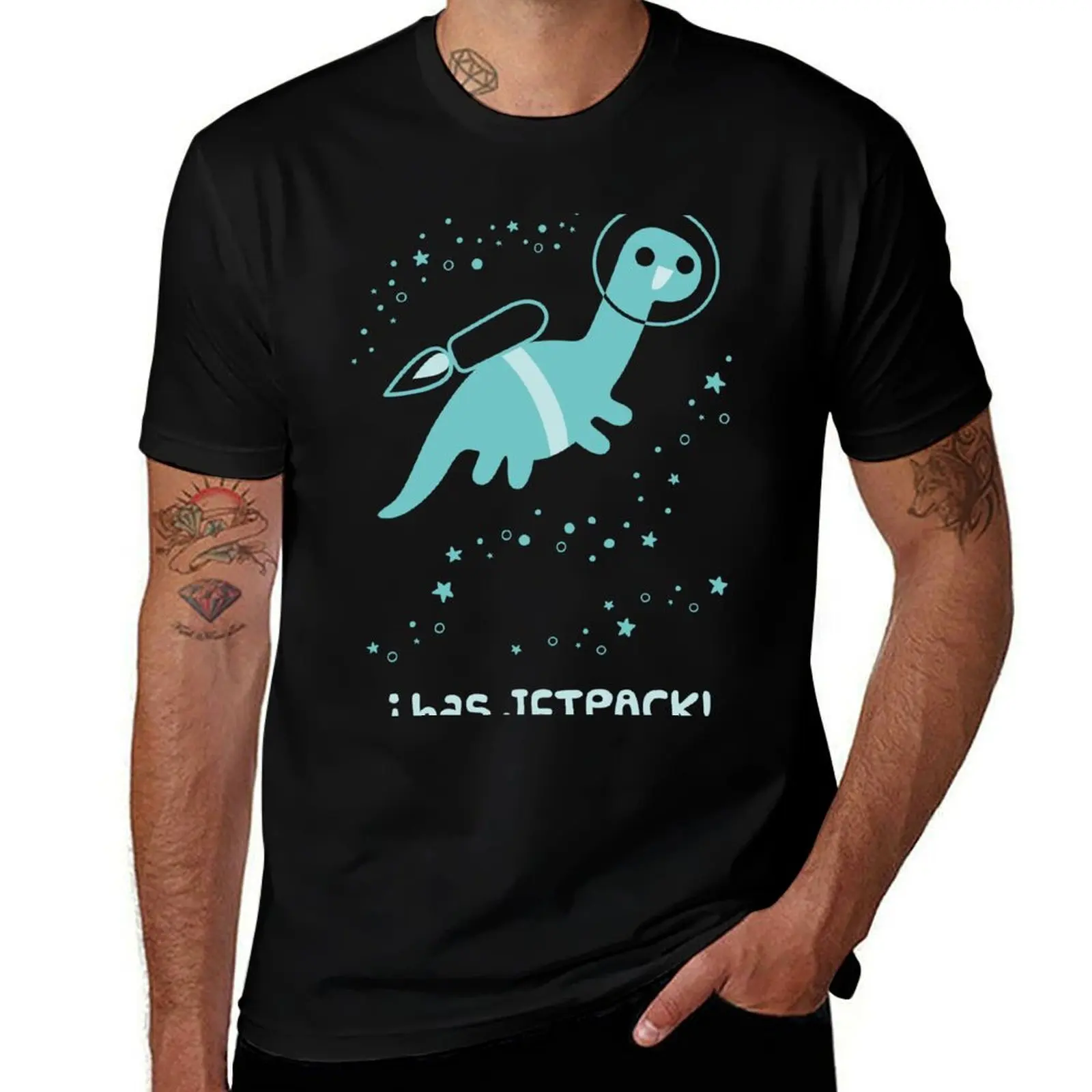 

I Has Jetpack! T-Shirt Gym Exercise Short Sleeve T-Shirt