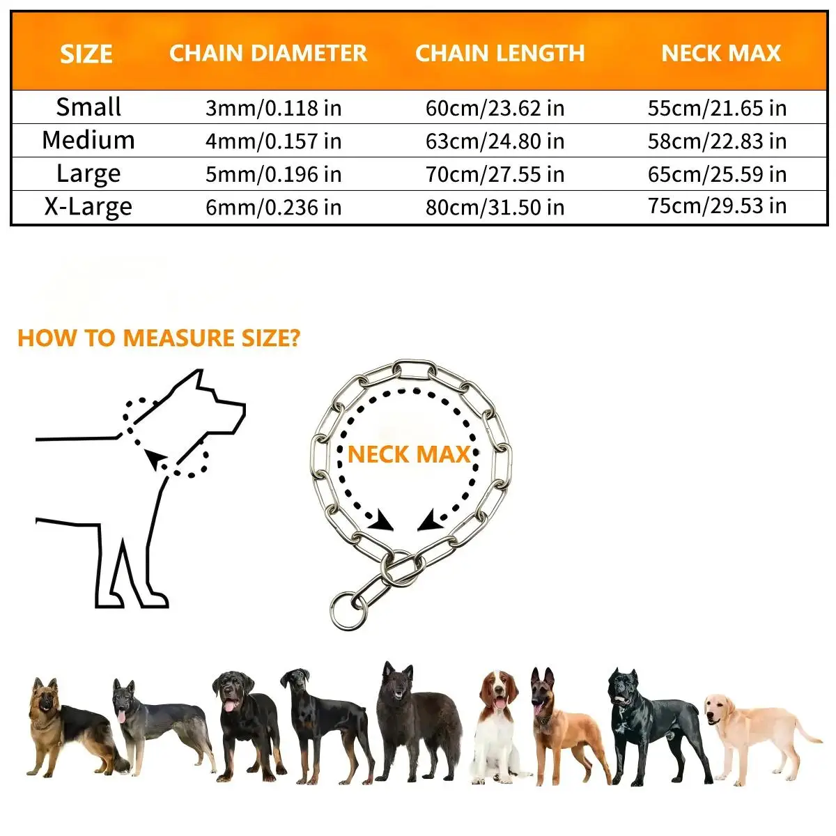Stainless Steel Dog Bite Resistant Leash Anti-Bite Square Mesh Explosion-Proof P Chain Dog Neck Circle for Pet Supplies