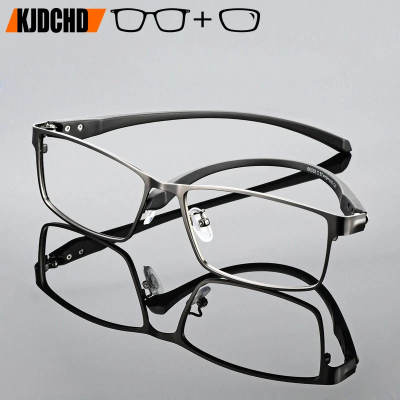 

KJDCHD Men Square Prescription glasses Hyperopic Photochromic Anti Blue Ray Women Sunglasses Presbyopic Astigmatism Eyeglasses