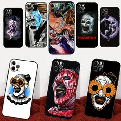 Horror Movie Terrifier Phone Case For iPhone 16 15 14 13 12 11 Pro Max Mini X XS XR 6 Plus Back Cover