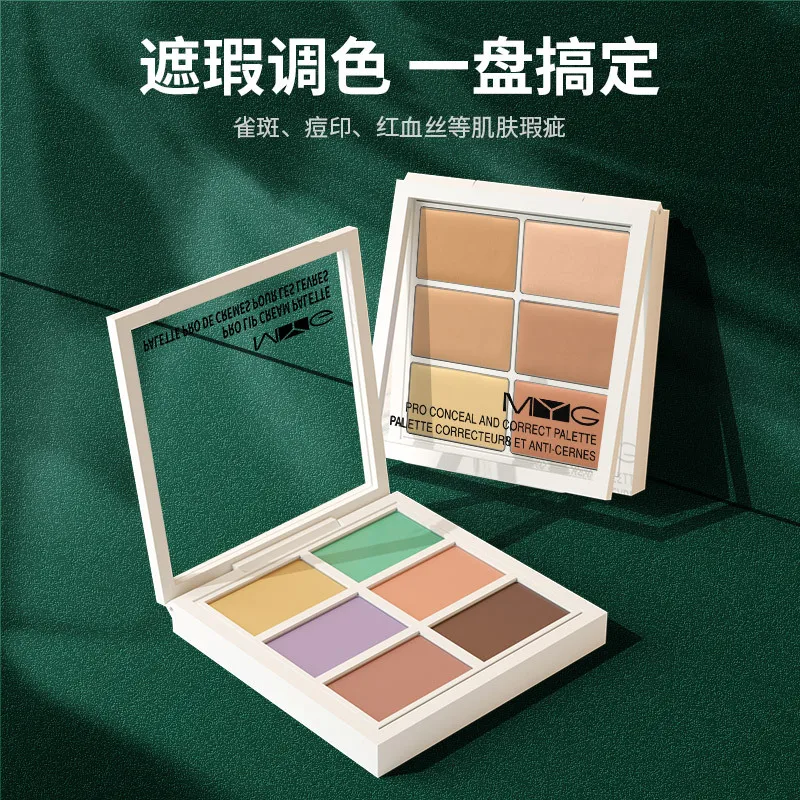 6 ColorConcealer Palette  Bronzer Contouring Makeup Long Lasting 3d Face Concealer Cream