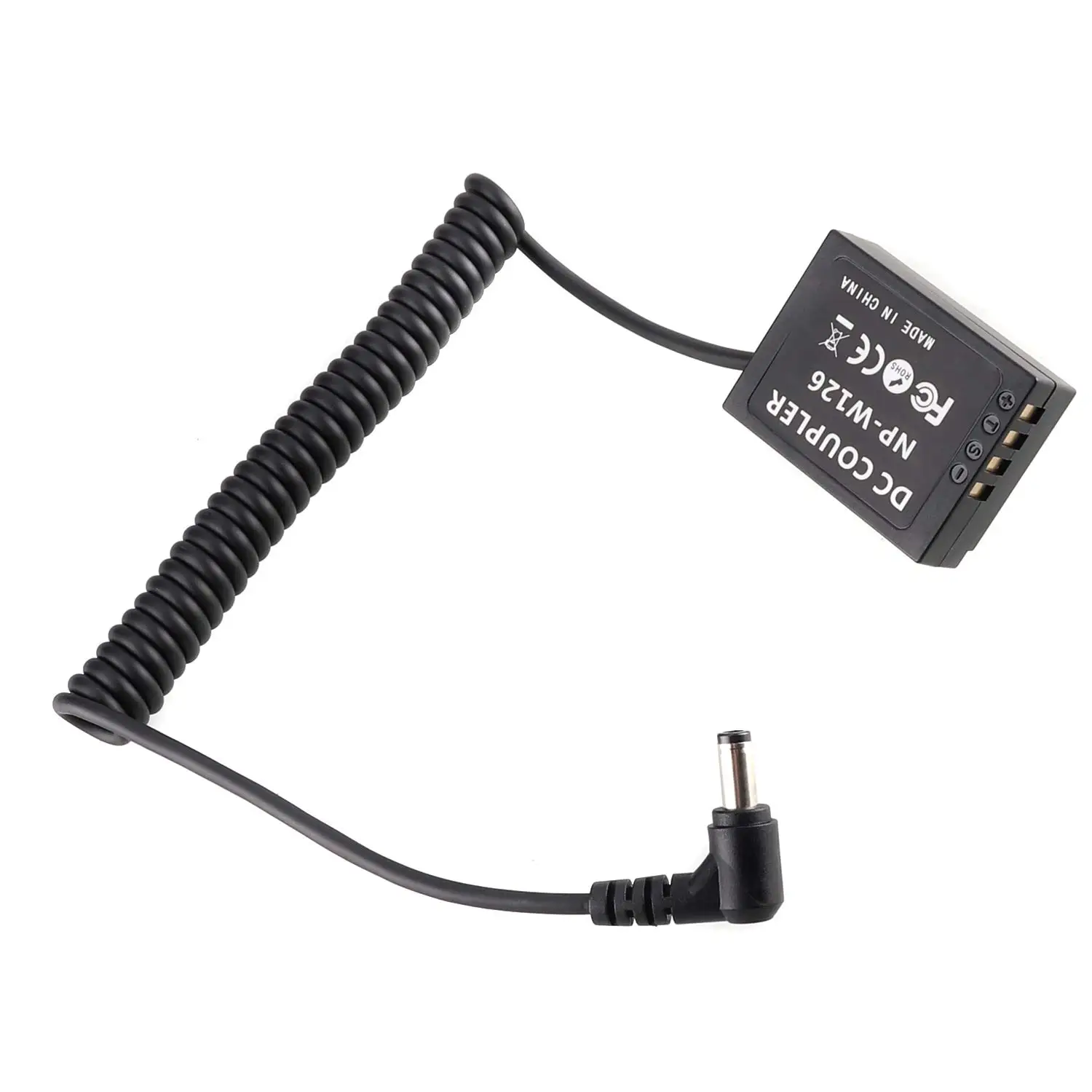 Canfon DMW-DCC8 Dummy Batterij USB-C Koppeling Adapter BLC12 Dummy Batterij Koppeling met USB Type-C Lente Power Kabel Vervanging