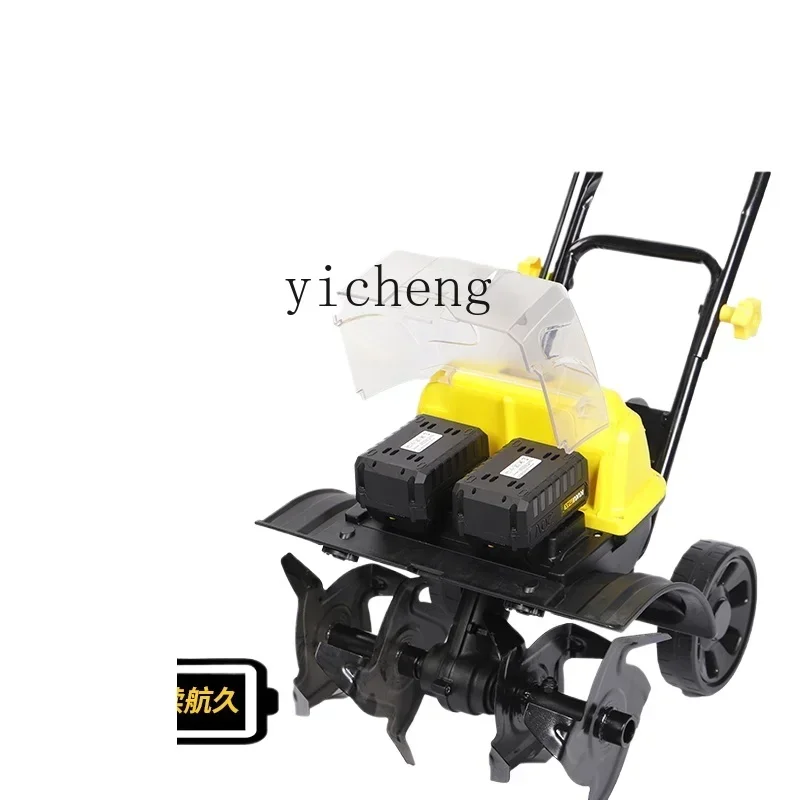 

ZK small household electric soil loosening rotary tiller garden vegetable greenhouse rechargeable micro tiller