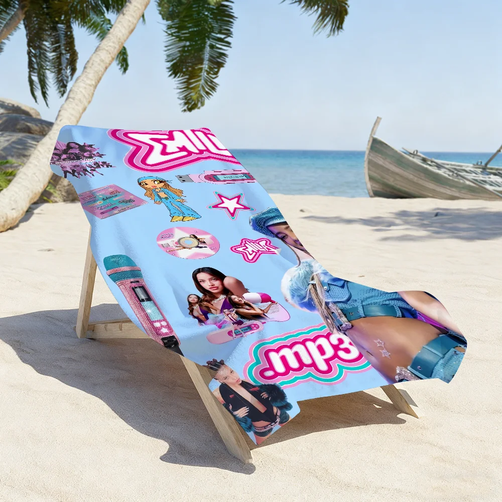 Singer Mernes Emilia-mp3 Music Towel Quick Dry Soft Yoga Swimming Fitness Mountain Climbing Large Beach Towels