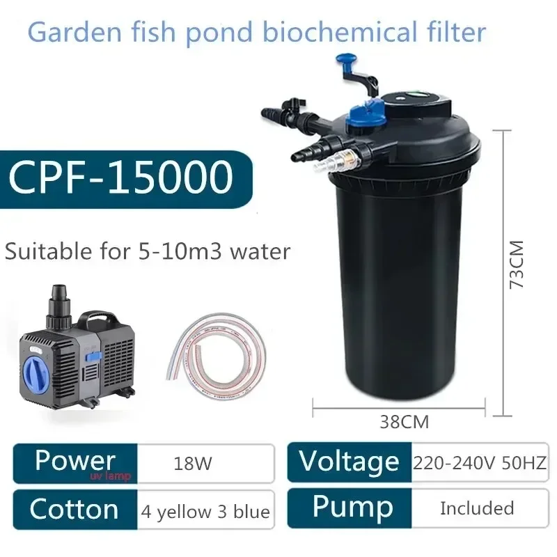 for CPF 2500 5000 10000 15000 20000 30000 50000 Pond Swimming Pool Filter Bio Pressure UV Filter