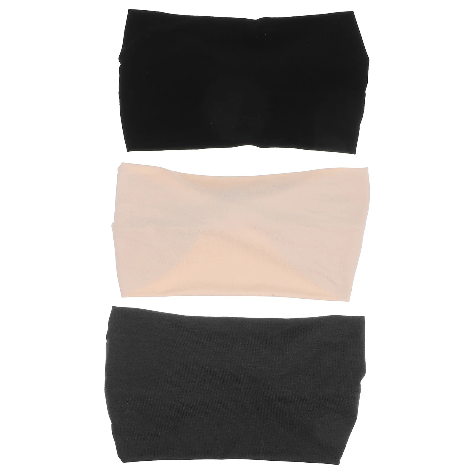 

3Pcs Wide Elastic Knotted Headbands Women Workout Hair Bands Stretch Non-Slip Sports Headband Sweat Absorbent Headbands Stretchy