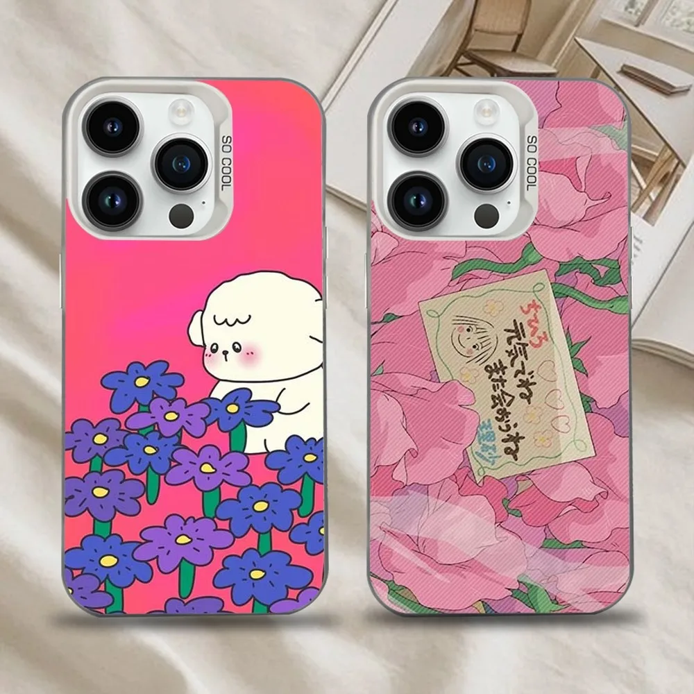 

Cute Cartoon Rabbit Phone Case For iPhone 16,15,14,13,12,11,Mini,Pro,SE,MAX White Matte Shockproof Cover
