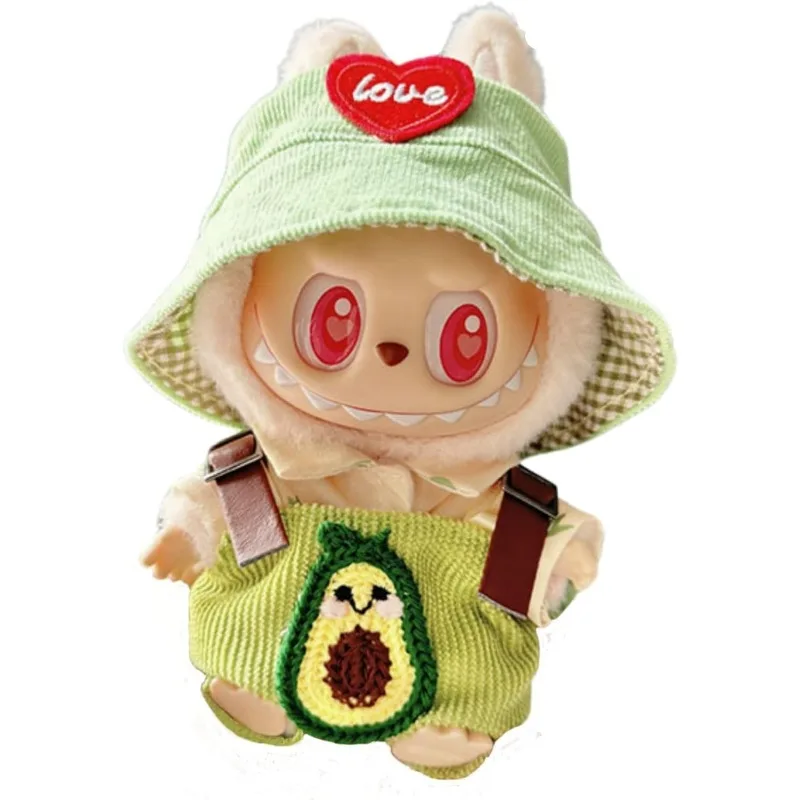 เสื้อผ้า Labubu สําหรับตุ๊กตา,ชุดเครื่องแต่งกายสําหรับอุปกรณ์เสริม Labubu,เสื้อผ้าสําหรับนั่ง Labubu ทําจากผ้าฝ้ายผสม (ไม่มีตุ๊กตา)