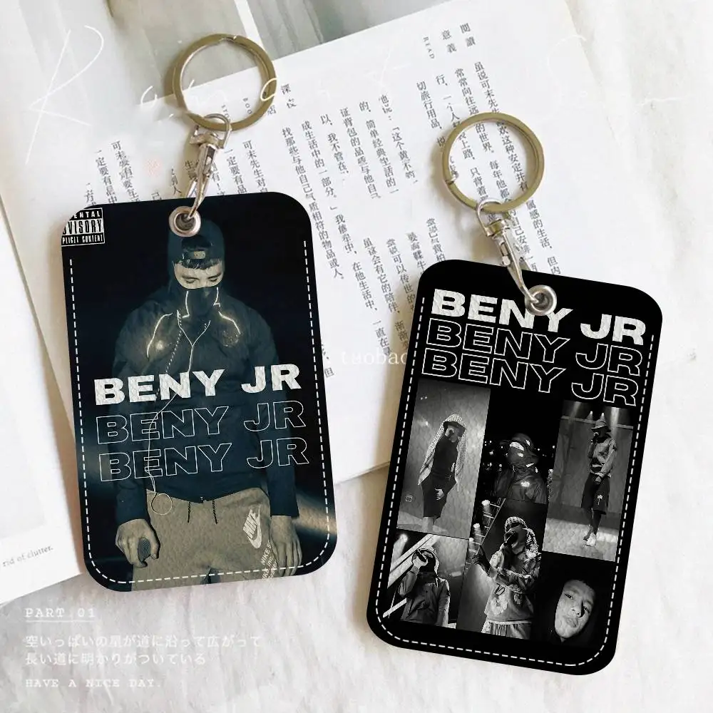 شعبية الشارع B-Beny J-Jr المفاتيح مع حامل بطاقة الوصول، حافلة تمرير وبطاقة وجبة معرف البنك بطاقة واقية للأمن
