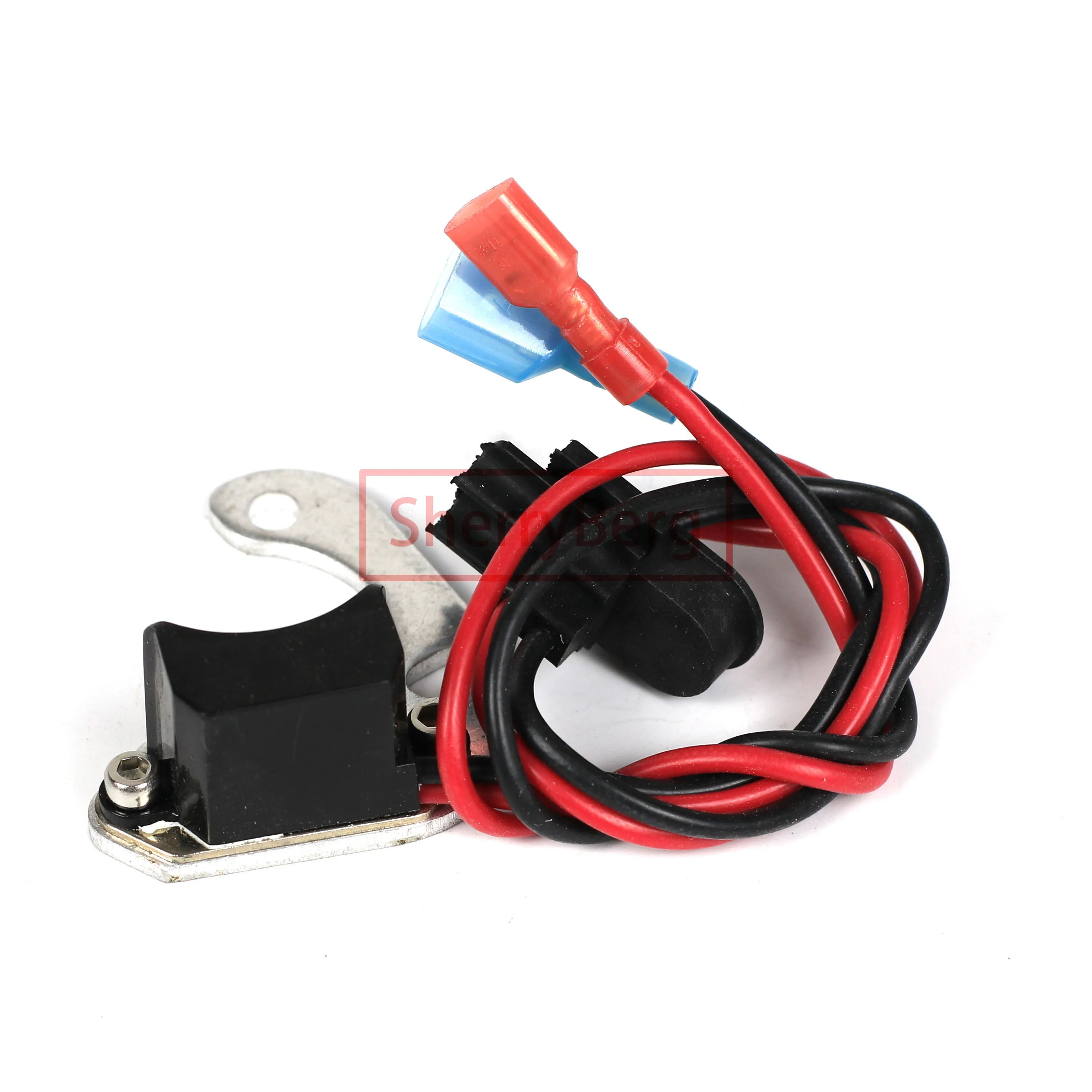 SherryBerg Electronic Ignition Kit FOR Lucas 22D6 23D6 25D6 Distributor with Powermax Red Rotor Arm Electrical Kit