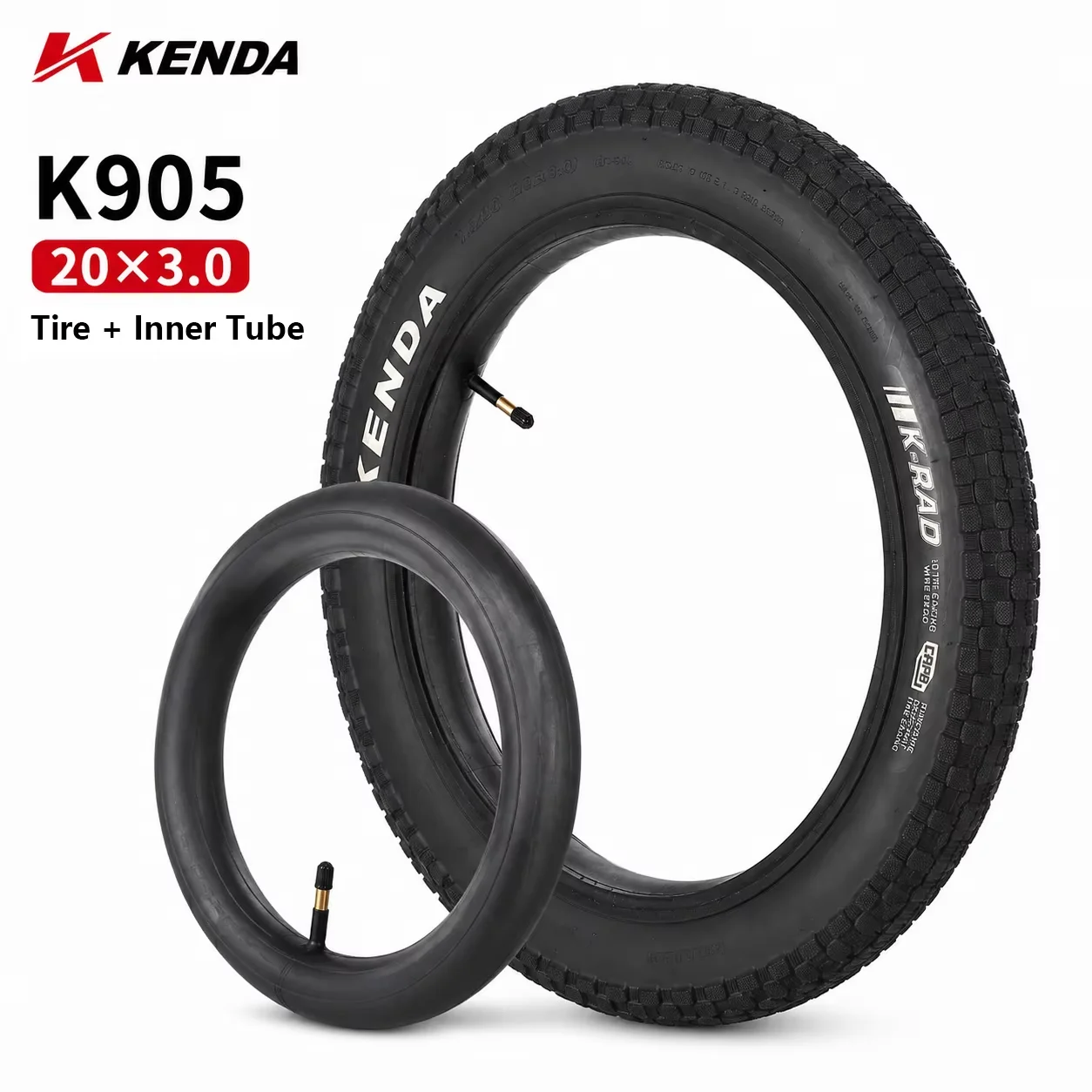 KENDA 20x3.0 16x4.0 Fatbike-Reifen mit Schlauch 76-406 E-Bike Elektrofahrrad Breiter Reifen – Detail 28