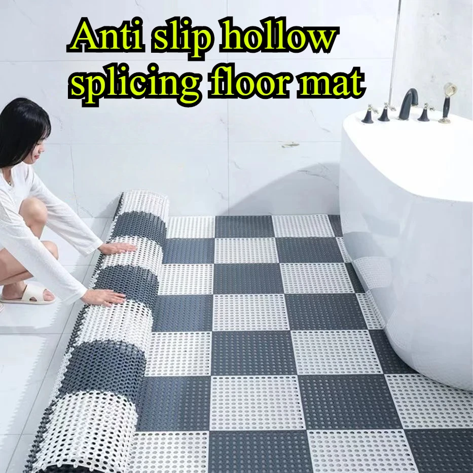 

Shower Room Floor Mat, Bathroom Non-slip Mat, Hollow Splicing Water Insulation Bath Feet Mat, Suit for Swimming