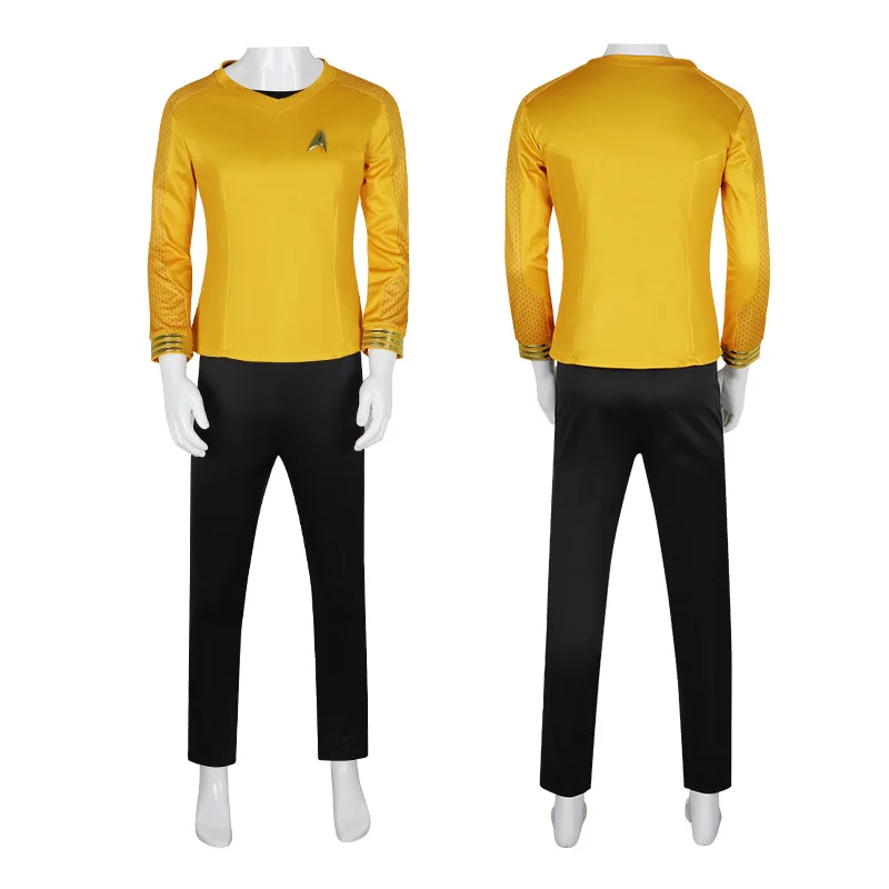 

Star Trek Discovery Captain Pike's Yellow Uniform Cosplay Costume For Halloween Performance