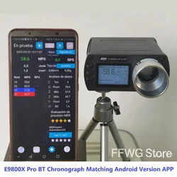 E9800X Pro BT bullet Firing Speed Chronograph E9800Xbl Upgraded version LCD Chronoscope Speed Tester Measuring Instruments