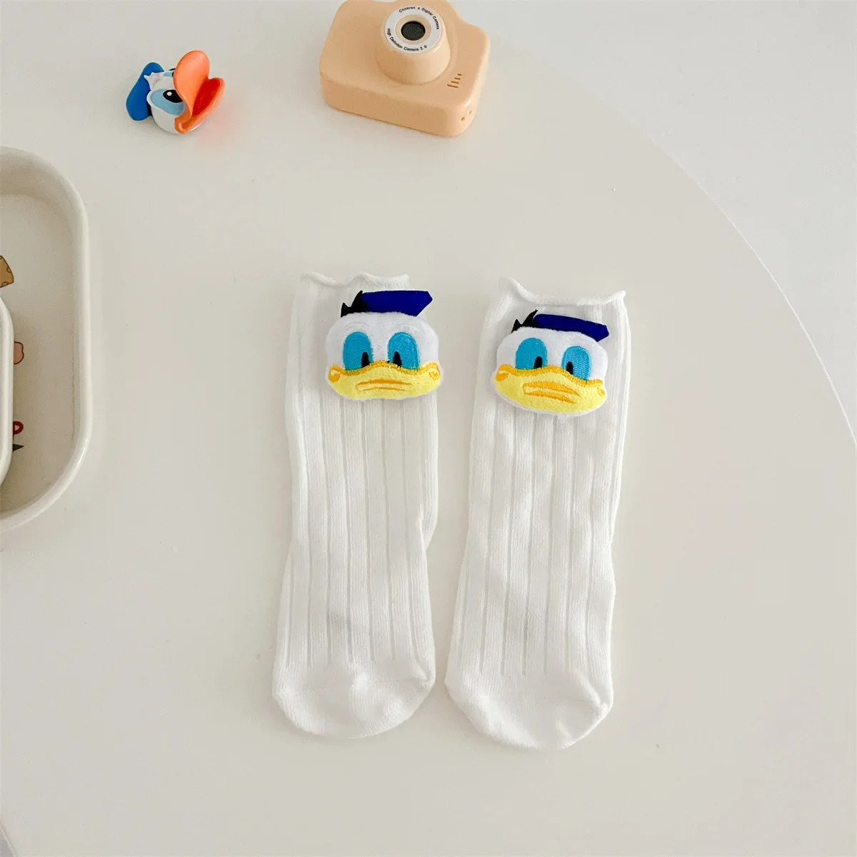 

Disney Donald Duck Children's Socks Cute Boys and Girls Baby Comfortable Mid-tube Socks Cartoon Summer Loose Cotton Socks