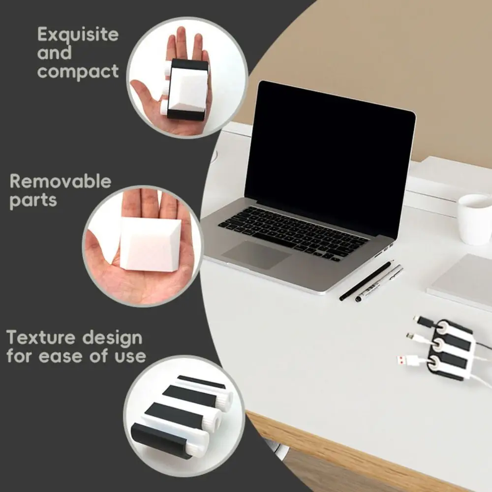 Plastic Cable Management Holder Storage Compact Desktop Cable Organizer Multifunctional Lightweight Desktop Cable Manager