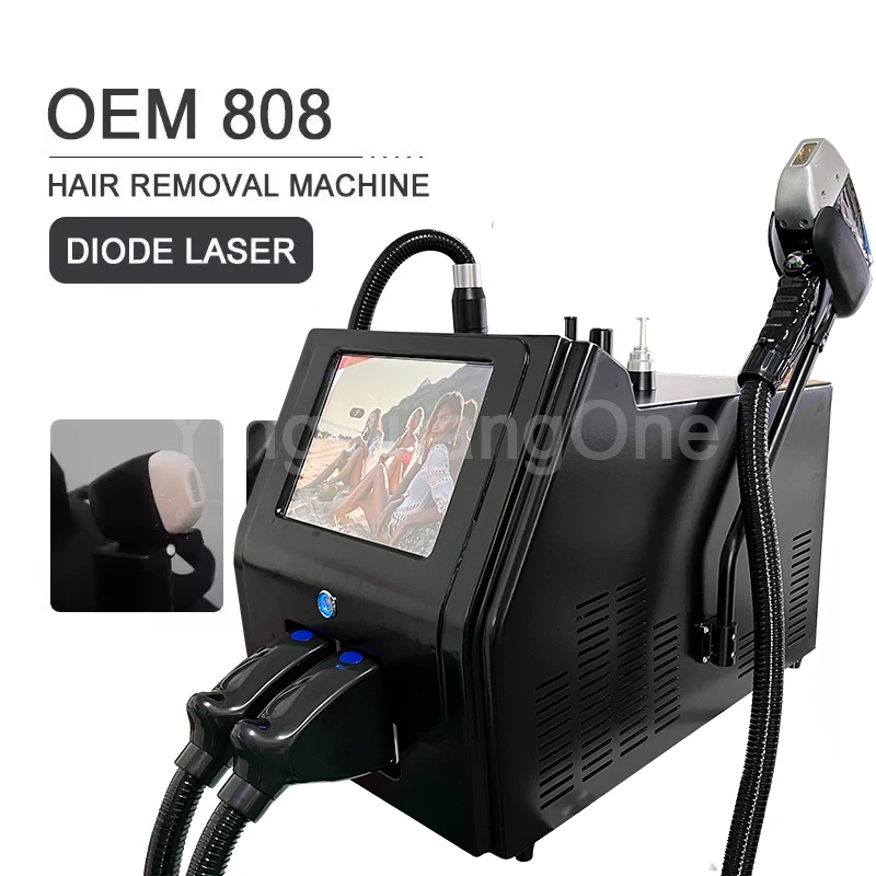 Diode Laser Permanent Hair Removal 2 IN 1 Q Switched Nd Yag 755 808 1064nm Picosecond Tattoo Freckle Removal Machine