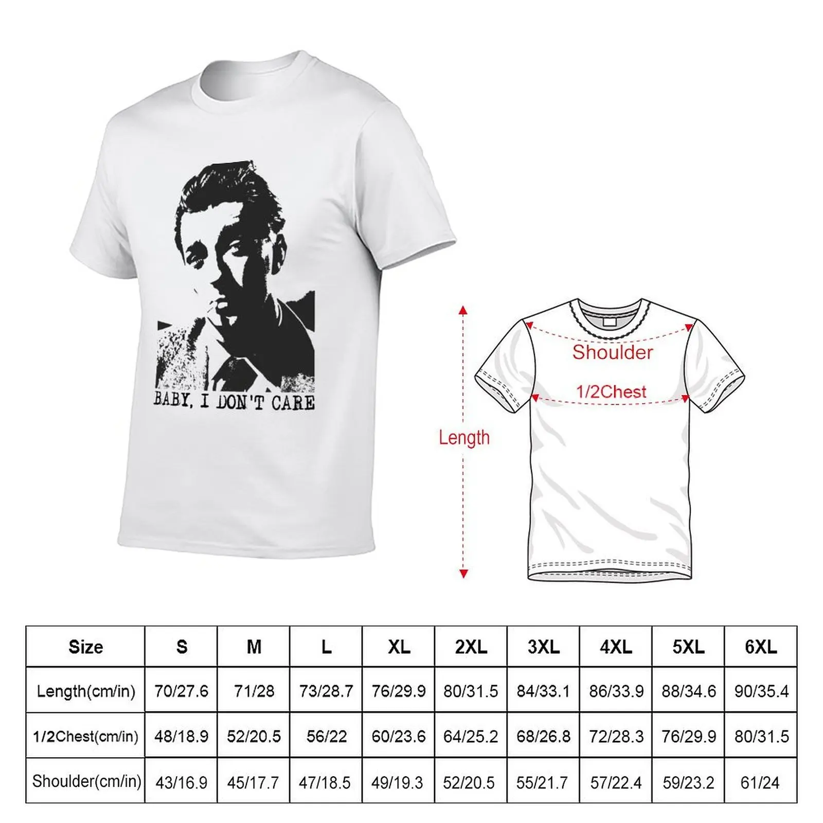 ROBERT MITCHUM - Baby, I Don't Care T-Shirt printed t shirts for man man t shirt graphic T-Shirt