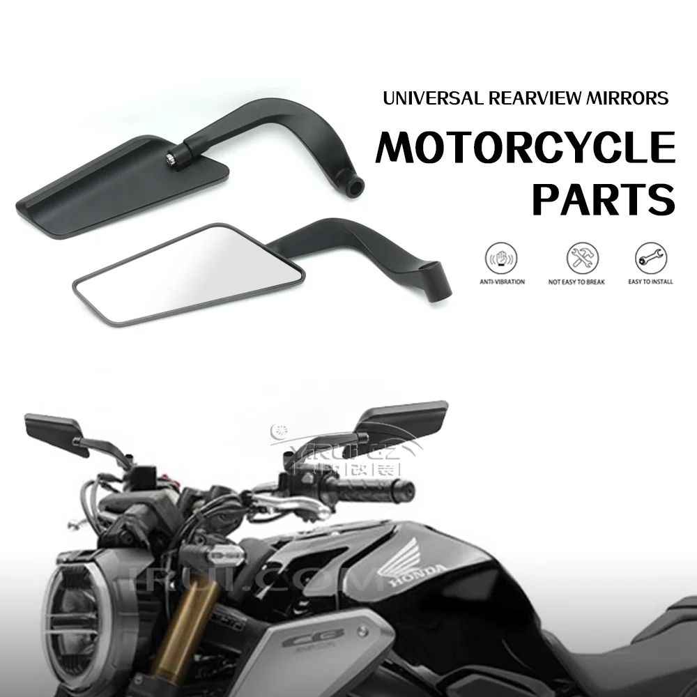 

NEW Side View Mirror Motorcycle For HONDA CB650R CB500F CB1000R CB750 CB400F XADV750 Wind Wing Stealth Winglets Rearview Mirrors