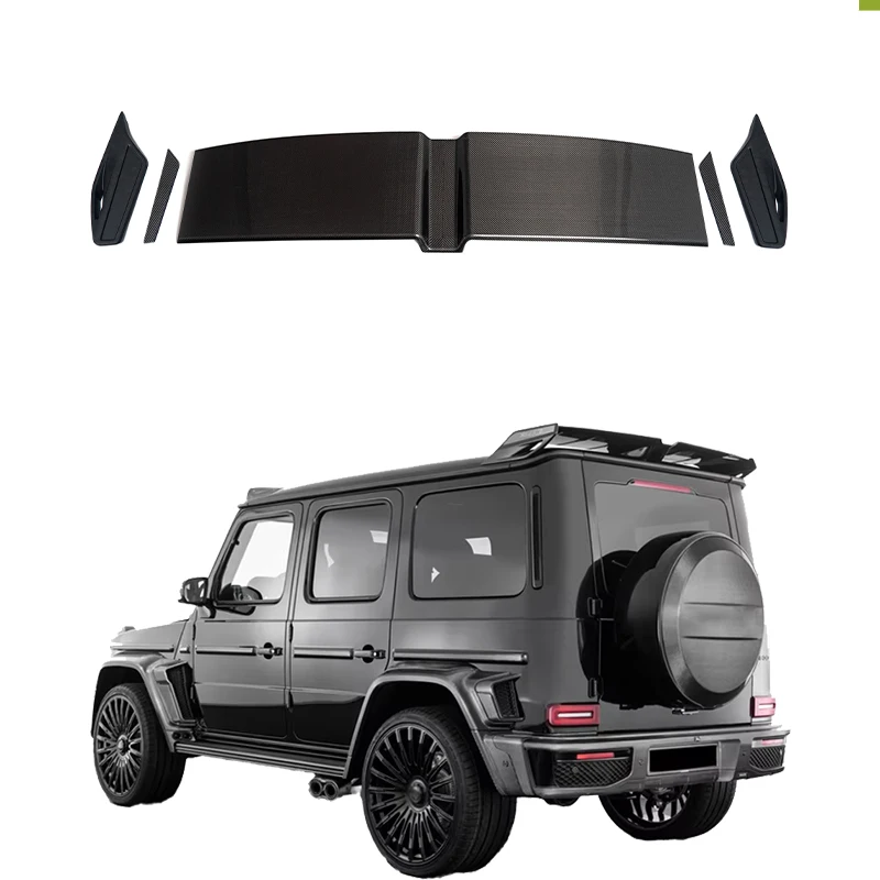 g Class W465 B800 Carbon Fiber Parts Rear Wing G400 G500 G550 G63 W465 Rear Duck Spoiler Black Carbon