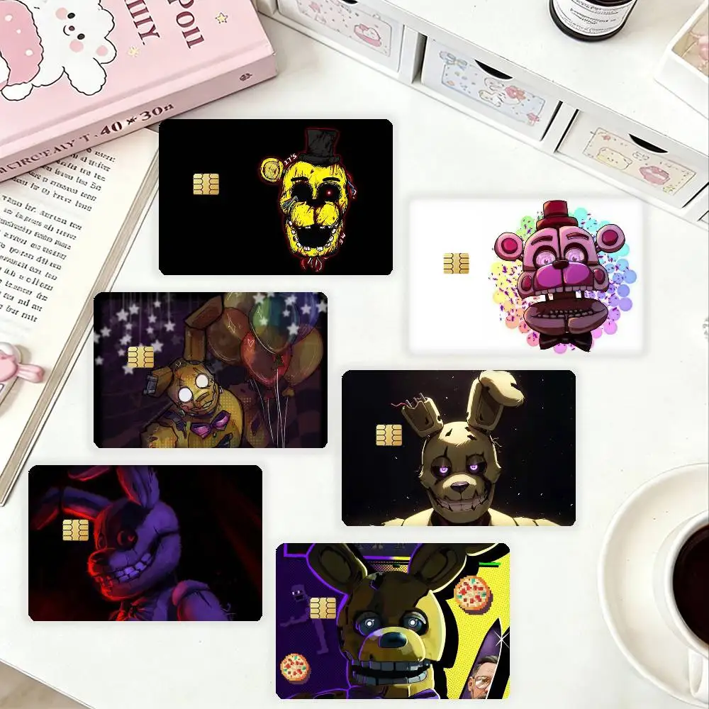 

W-FnafS HD Waterproof Card Skins Protective Stickers for Credit Bank Game Cards