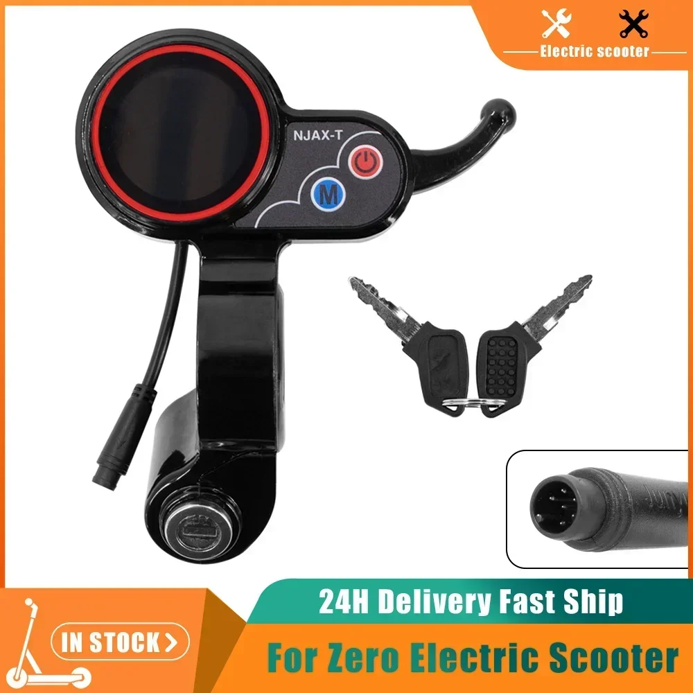 

NJAX-T Throttle Accelerator Speed for Zero 8 9 10 8X 10X 11X Kugoo M4 Electric Scooter Instrument Display 48V LCD with key Parts