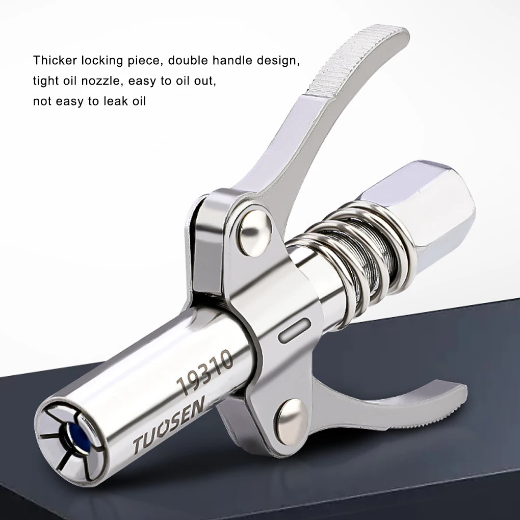 Grease Coupler Injection Nozzle Rustproof Compact Size Handily Install No Leakage Simply Use Oil Injector Lubricant Tip