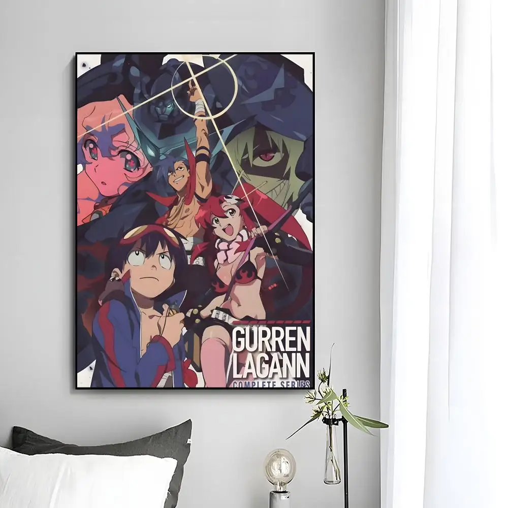 Action-Anime-Poster „T-Tengen Toppa Gurren Lagann“, Wandkunstdruck, dekoratives Wandbild, Heimdekoration, Geschenk, ungerahmt – Detail 24