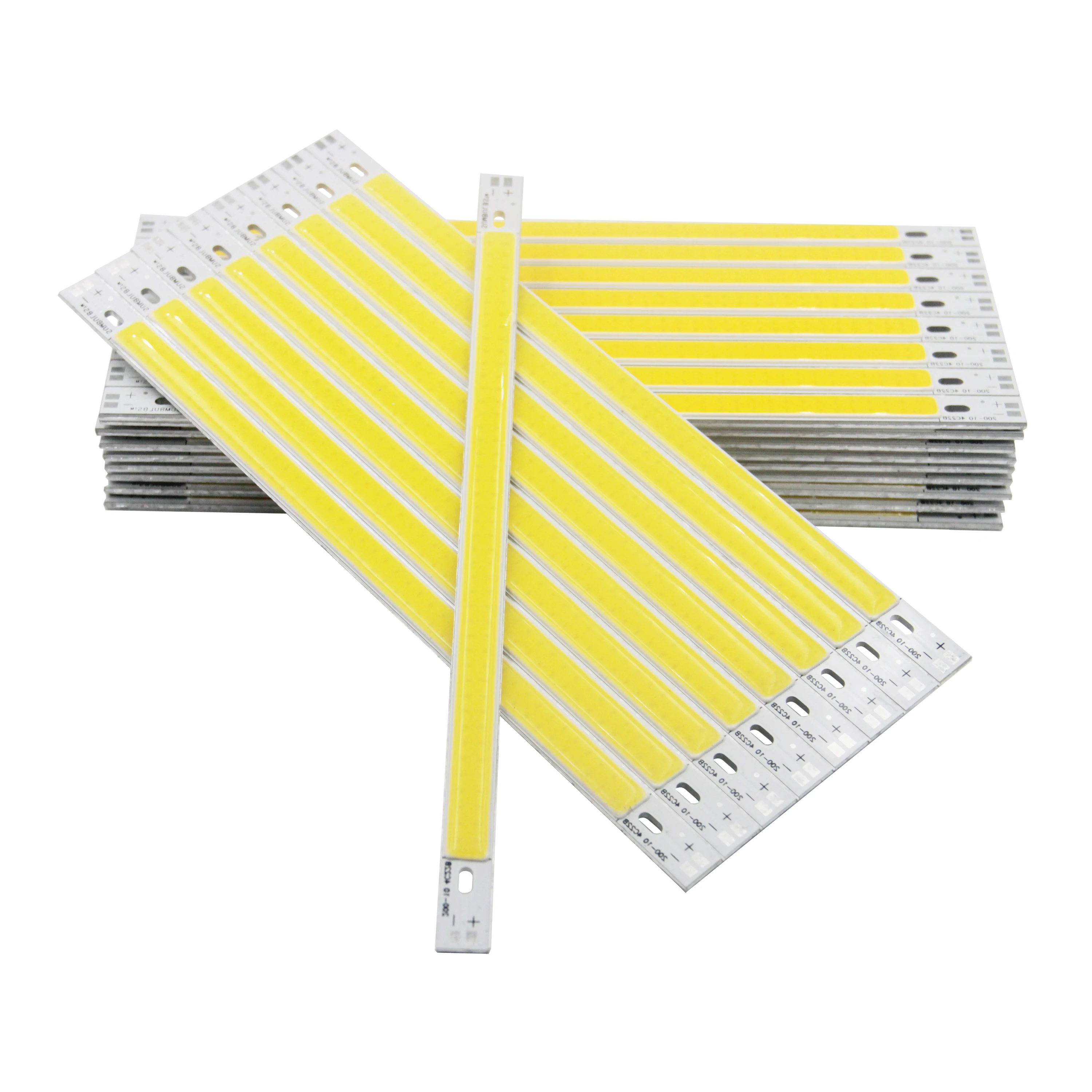 FTZOTOF 200x10mm 12V DC przyciemniane światło LED źródło światła niebieski czerwony zielony ciepły zimny biały pasek Chip LED 10W do żarówka