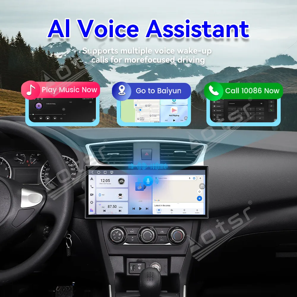 15.8 Inch Dash TouchScreen Car Radio GPS Navigation Stereo For Nissan Sylphy 2012-2019 Multimedia CarPlay Android Auto Head Unit