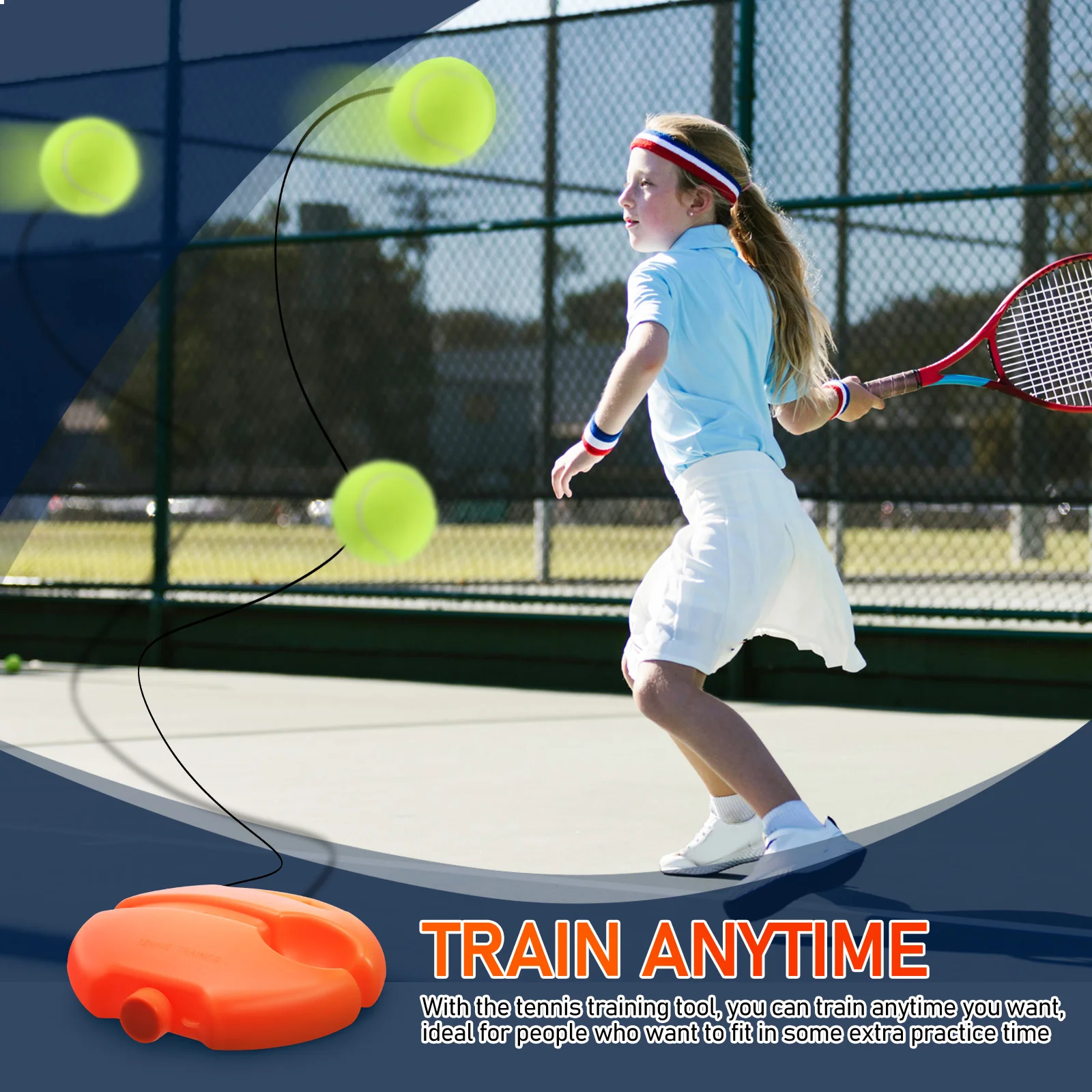 Rebound Base Tennis Beginner Practice Solo Trainer Balls Play Indoor Pickle Baseball Training Equipment