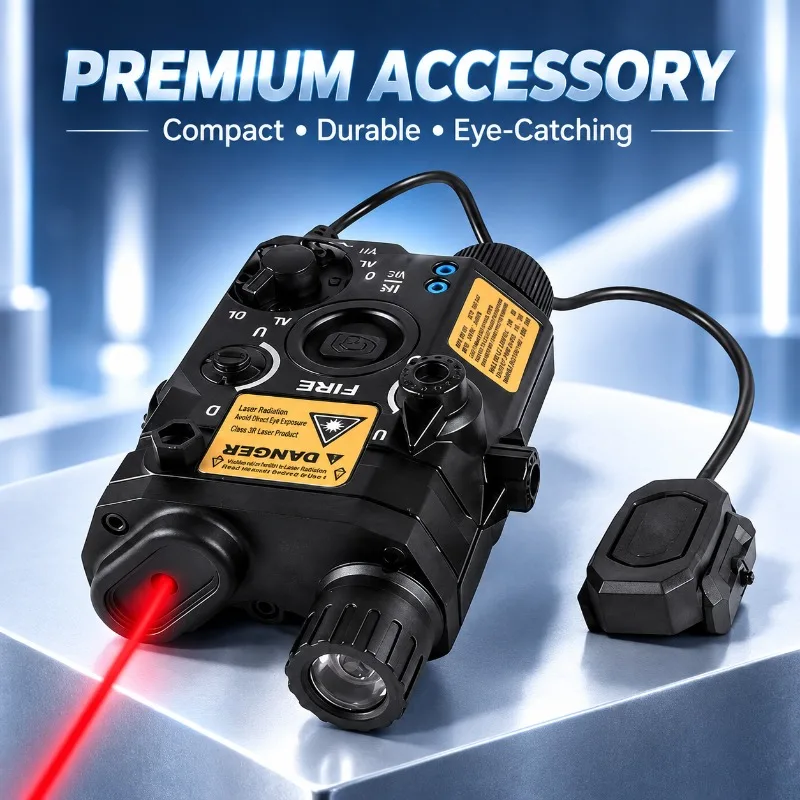 Collectible Hobby Ornament PEQ15 Alloy Kit, Flashlight Beam Indicator and Hand‑Operated Remote Switch