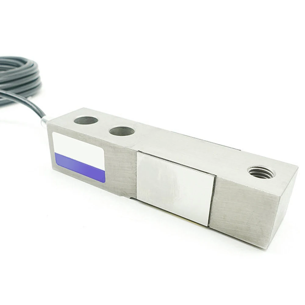 B8D Load Cell IP67 Stainless Steel Single Shear Beam Weighing Sensor Double Shielded Cable Anti-Eccentric Load 0.5t 1t 2t 5t