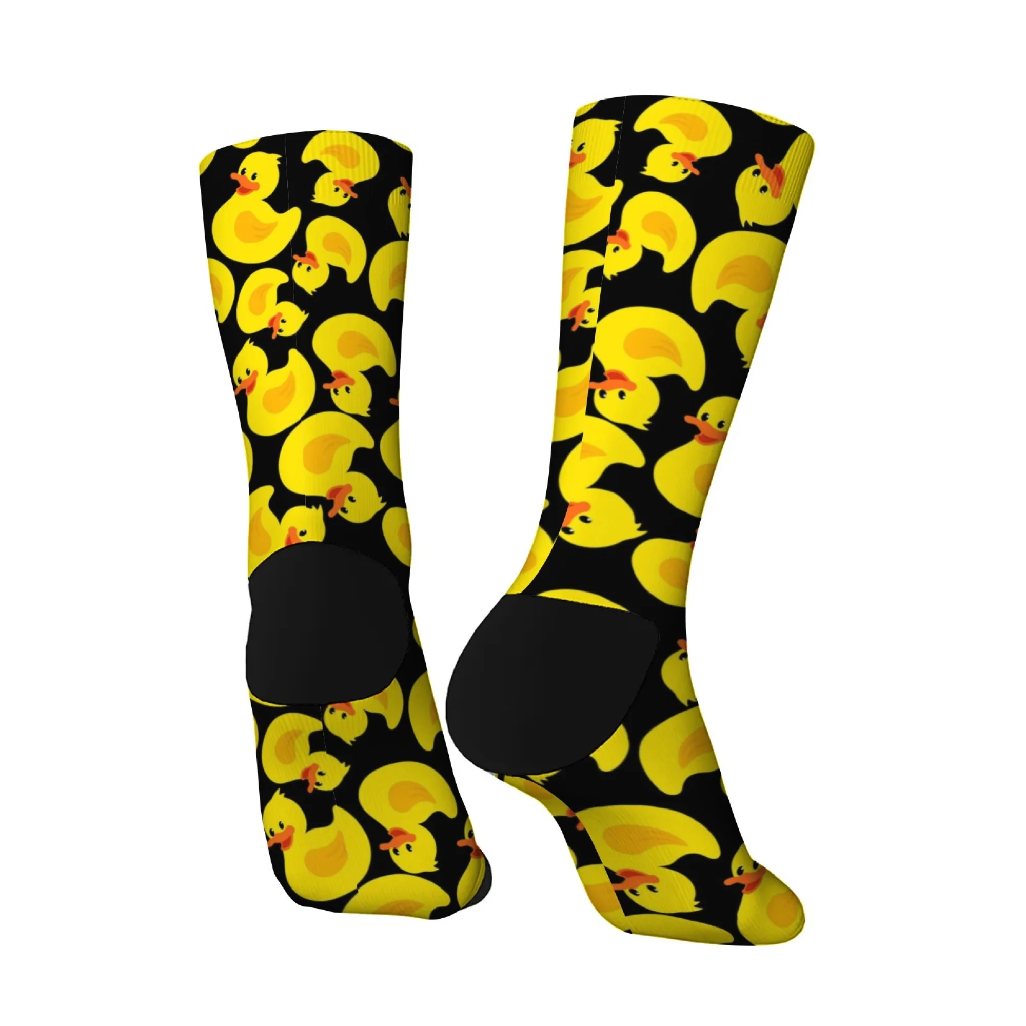 Divertenti calzini in gomma con anatra cartone animato Novità Calzini da uomo felici Comodi calzini antiscivolo unisex per sport casual all'aria aperta Calzini carini regalo
