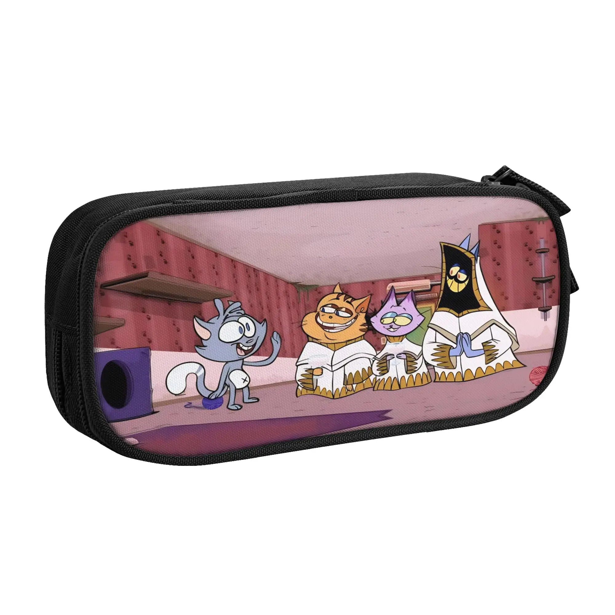 Ollie and Scoops Pencil Case Double Layer Large-capacity Kids School Supplies  Pen Case Birthday Gift