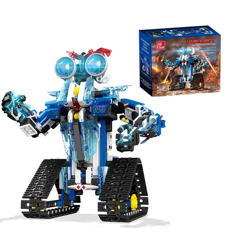 Technical Intelligent Creative Cool Robot Remote Control Building Blocks Set Electric Robot Bricks Toys For Kids Birthdays Gifts