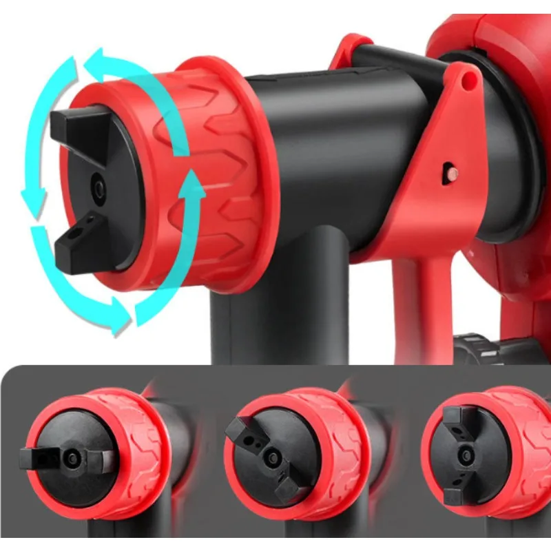 آلة رش الطلاء الكهربائية المنزلية الصغيرة بطارية ليثيوم عالية الانحلال رذاذ وعاء اللاتكس الطلاء قطعة أثرية