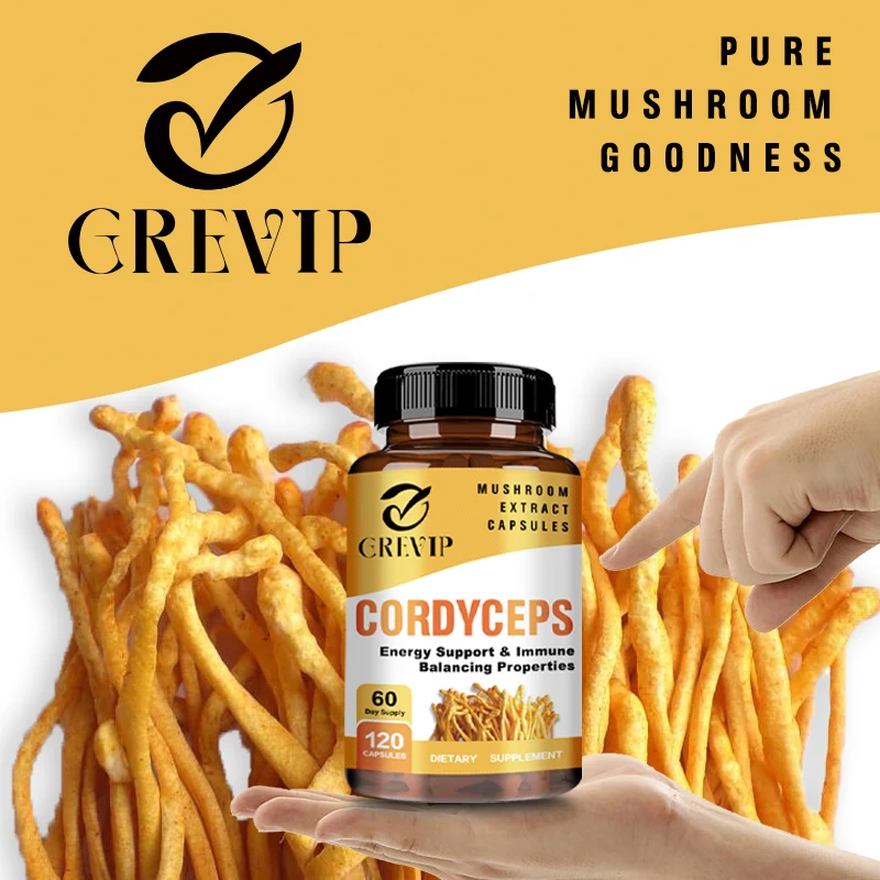 Cordyceps Mushroom Extract - Replenishes Energy and Stamina, Supports Liver Health