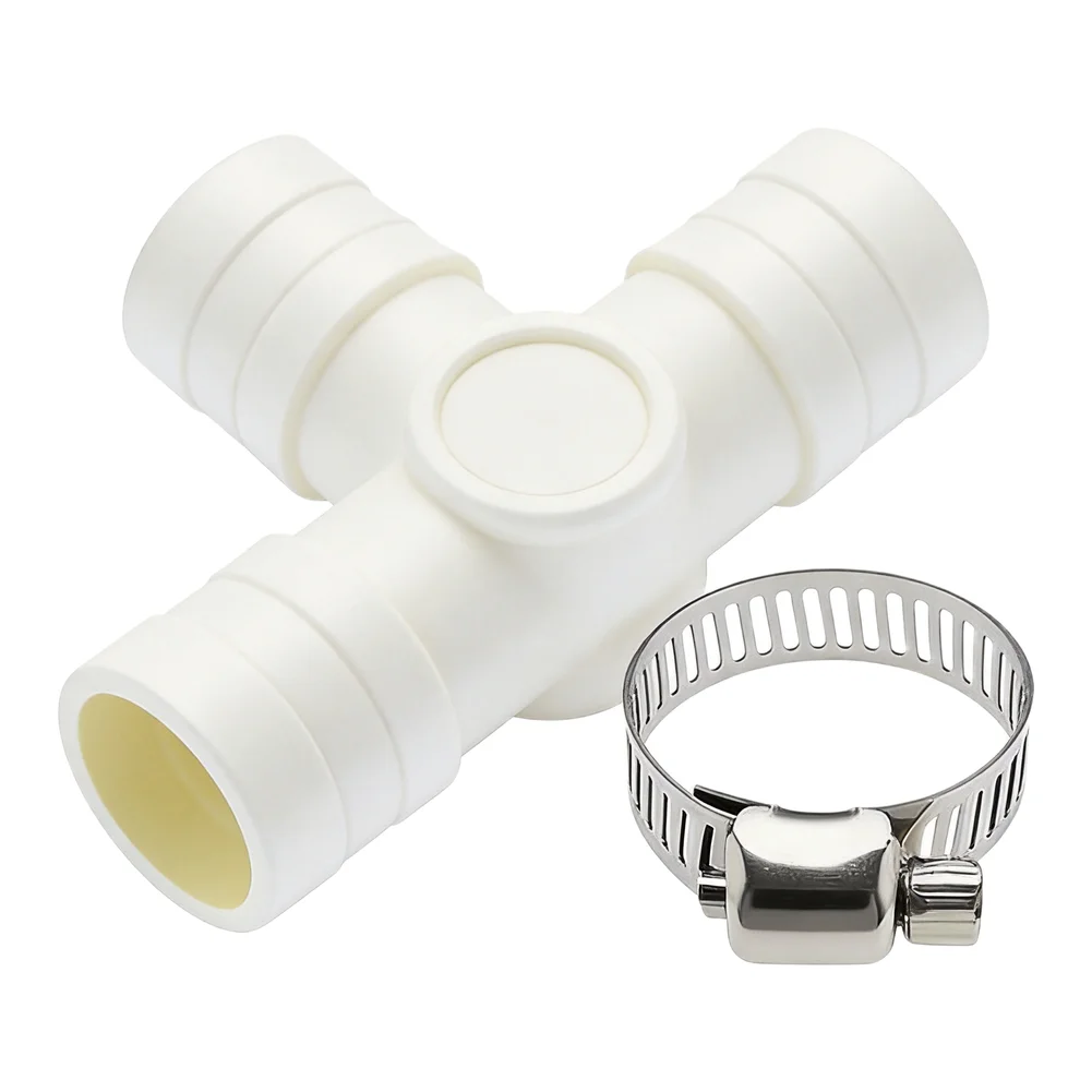 Dishwasher Drain Pipe Drain Hose Connector 17mm Inner Diameter 21mm Outer Diameter Connector With Metal Clamps
